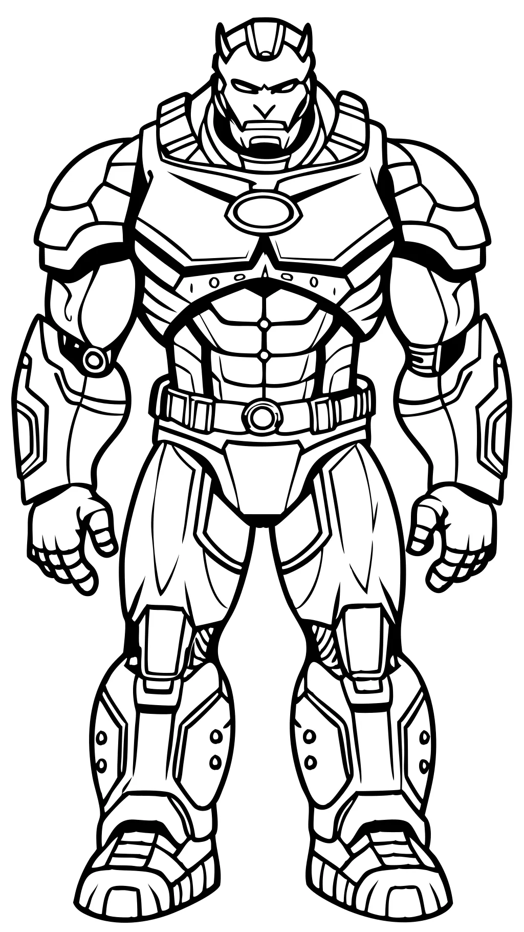 Página para colorear de Hulk Buster